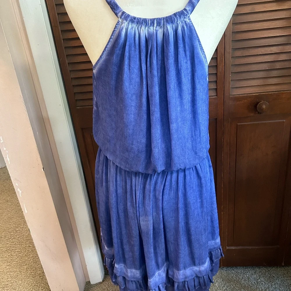 Free People Aphrodite Tie Dye Asymmetrical Ruffle Dress - Picture 4 of 8